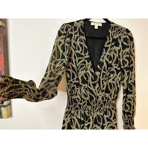 Michael Kors black and golden dress size S